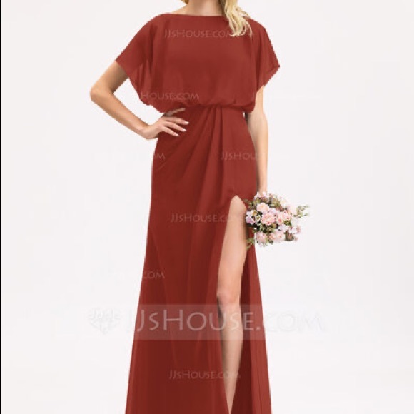 vermillion bridesmaid dresses